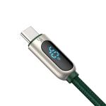 Cablu pentru incarcare si transfer de date Baseus Digital Display, USB/USB Type-C, 40W, 5A, 1m, Verde 3 - lerato.ro
