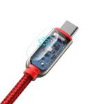 Cablu pentru incarcare si transfer de date Baseus Digital Display, USB/USB Type-C, 40W, 5A, 1m, Rosu