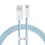 Cablu pentru incarcare si transfer de date Baseus Dynamic, USB/USB Type-C, 100W, 1m, Albastru 2 - lerato.ro