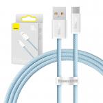 Cablu pentru incarcare si transfer de date Baseus Dynamic, USB/USB Type-C, 100W, 1m, Albastru 6 - lerato.ro
