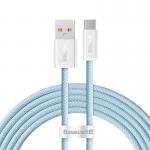 Cablu pentru incarcare si transfer de date Baseus Dynamic, USB/USB Type-C, 100W, 2m, Albastru 2 - lerato.ro