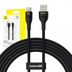 Cablu pentru incarcare si transfer date Baseus Flash 2, USB/USB-C, 5A, 100W, 2m, Negru 5 - lerato.ro