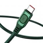 Cablu pentru incarcare si transfer de date Baseus Flash, USB/USB Type-C, Quick Charge 3.0, 5A, 15W, 1m, Verde