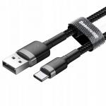 Cablu pentru incarcare si transfer date Baseus Halo, USB/USB-C, 2A, 3m, Negru 4 - lerato.ro