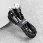 Cablu pentru incarcare si transfer date Baseus Halo, USB/USB-C, 2A, 3m, Negru 8 - lerato.ro