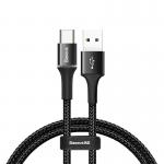 Cablu pentru incarcare si transfer de date Baseus Halo, USB/USB Type-C, LED, 3A, 50cm, Negru 7 - lerato.ro