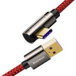 Cablu pentru incarcare si transfer de date Baseus Legend Elbow, USB/USB Type-C, 66W, 1m, Rosu 9 - lerato.ro