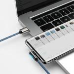 Cablu pentru incarcare si transfer de date Baseus Legend Elbow, USB/USB Type-C, 66W, 2m, Albastru 10 - lerato.ro