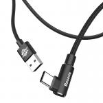Cablu pentru incarcare si transfer de date Baseus MVP Elbow, USB/USB Type-C, Quick Charge 3.0, 2A, 1m, Negru 7 - lerato.ro