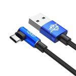 Cablu pentru incarcare si transfer de date Baseus MVP Elbow, USB/USB Type-C, Quick Charge 3.0, 2A, 1m, Albastru 7 - lerato.ro
