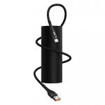 Cablu pentru incarcare si transfer de date Baseus Magnetic Zinc, USB/USB Type-C, 3A, 1m, Negru 10 - lerato.ro