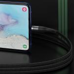 Cablu pentru incarcare si transfer de date Baseus Magnetic Zinc, USB/USB Type-C, 3A, 1m, Negru 8 - lerato.ro