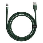 Cablu pentru incarcare si transfer de date Baseus Magnetic Zinc, USB/USB Type-C, 3A, 1m, Verde 10 - lerato.ro