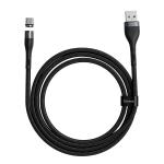 Cablu pentru incarcare si transfer de date Baseus Magnetic Zinc, USB/USB Type-C, 5A, 1m, Negru 9 - lerato.ro