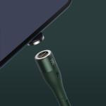 Cablu pentru incarcare si transfer de date Baseus Magnetic Zinc, USB/USB Type-C, 5A, 1m, Verde 8 - lerato.ro