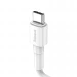 Cablu pentru incarcare si transfer de date Baseus Mini, USB/USB Type-C, 3A, 1m, Alb