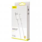 Cablu pentru incarcare si transfer de date Baseus Mini, USB/USB Type-C, 3A, 1m, Alb 7 - lerato.ro