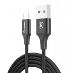 Cablu pentru incarcare si transfer de date Baseus Rapid, USB/USB Type-C, LED, 2A, 2m, Negru 2 - lerato.ro