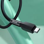 Cablu pentru incarcare si transfer de date Baseus Silica Gel, USB/USB Type-C, 2A, 2m, Negru 7 - lerato.ro