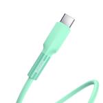 Cablu pentru incarcare si transfer de date Baseus Silica Gel, USB/USB Type-C, 2A, 2m, Verde 5 - lerato.ro