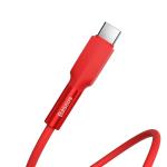 Cablu pentru incarcare si transfer de date Baseus Silica Gel, USB/USB Type-C, 3A, 1m, Rosu 7 - lerato.ro