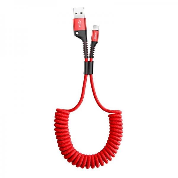 Cablu pentru incarcare si transfer de date Baseus Fisheye USB 2.0/USB Type-C 1m Rosu