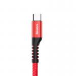 Cablu pentru incarcare si transfer de date Baseus Fisheye USB 2.0/USB Type-C 1m Rosu