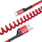 Cablu pentru incarcare si transfer de date Baseus Fisheye USB 2.0/USB Type-C 1m Rosu 3 - lerato.ro