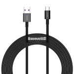 Cablu pentru incarcare si transfer de date Baseus Superior, USB/USB Type-C, 66W, 6A, 2m, Negru 2 - lerato.ro