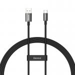 Cablu pentru incarcare si transfer de date Baseus Superior, USB/USB Type-C, SuperVOOC, 65W, 1m, Negru 2 - lerato.ro