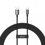 Cablu pentru incarcare si transfer de date Baseus Superior, USB/USB Type-C, SuperVOOC, 65W, 2m, Negru 2 - lerato.ro