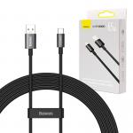Cablu pentru incarcare si transfer de date Baseus Superior, USB/USB Type-C, SuperVOOC, 65W, 2m, Negru 4 - lerato.ro