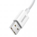 Cablu pentru incarcare si transfer de date Baseus Superior, USB/USB Type-C, SuperVOOC, 65W, 2m, Alb 3 - lerato.ro