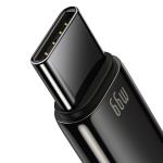 Cablu pentru incarcare si transfer de date Baseus Tungsten Gold, USB/USB Type-C, 66W, 1m, Negru 11 - lerato.ro