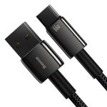 Cablu pentru incarcare si transfer de date Baseus Tungsten Gold, USB/USB Type-C, 66W, 1m, Negru 10 - lerato.ro