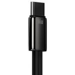 Cablu pentru incarcare si transfer de date Baseus Tungsten Gold, USB/USB Type-C, 66W, 2m, Negru 9 - lerato.ro