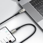 Cablu pentru incarcare si transfer de date Baseus Waterdrop, USB/USB Type-C, LED, Quick Charge, 66W, 6A, 2m, Negru 8 - lerato.ro