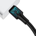 Cablu pentru incarcare si transfer de date Baseus White Series, USB/USB Type-C, VOOC, Quick Charge 5A, 1m, Negru 4 - lerato.ro
