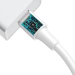 Cablu pentru incarcare si transfer de date Baseus White Series, USB/USB Type-C, VOOC, Quick Charge 5A, 1m, Alb 4 - lerato.ro