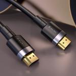 Cablu video Baseus Cafule HDMI tata - HDMI tata, 4K, 60Hz, 18Gbps, 3m, Negru/Gri