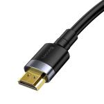 Cablu video Baseus Cafule HDMI tata - HDMI tata, 4K, 60Hz, 18Gbps, 3m, Negru/Gri