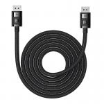 Cablu video Baseus High Definition, DisplayPort tata - DisplayPort tata, 8K, 60Hz, HDR, 3D, 32Gbps, 5m, Negru 2 - lerato.ro