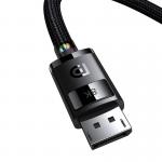 Cablu video Baseus High Definition, DisplayPort tata - DisplayPort tata, 8K, 60Hz, HDR, 3D, 32Gbps, 5m, Negru 5 - lerato.ro