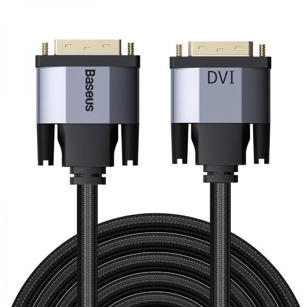 Cablu video Baseus DVI - DVI 3m Gri inchis