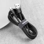 Cablu pentru incarcare si transfer de date Baseus Cafule USB/USB Type-C 3m Negru/Gri