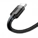 Cablu pentru incarcare si transfer de date Baseus Cafule USB/USB Type-C 1m Negru/Gri 6 - lerato.ro