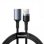 Cablu pentru transfer de date Baseus Cafule USB 3.0 tata - USB 3.0 mama 1m Negru/Gri 2 - lerato.ro