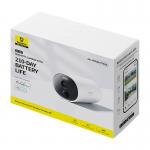 Camera de supraveghere Baseus B1, Exterior, 2K, Control vocal, WiFi, Alb 6 - lerato.ro