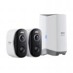 Set 2 camere de supraveghere Baseus N1 Plus, Exterior, 2K, Control vocal, WiFi, Alb 8 - lerato.ro