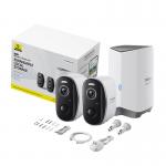 Set 2 camere de supraveghere Baseus N1 Plus, Exterior, 2K, Control vocal, WiFi, Alb 7 - lerato.ro